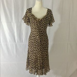 Silk Adrianna Papell Bias Cut Dress